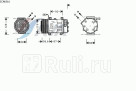 Компрессор кондиционера для Scania SCAK016