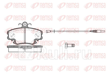 0141.30 - Колодки тормозные дисковые передние (REMSA) Renault Symbol 1 (1999-2002) для Renault Symbol (1999-2002), REMSA, 0141.30