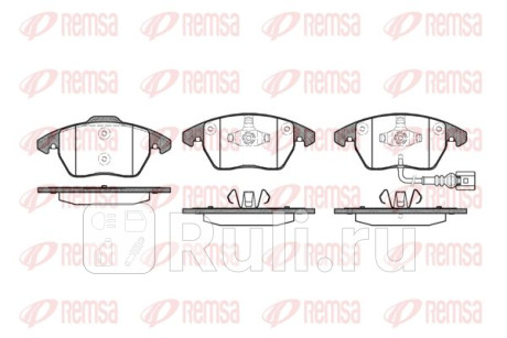 1030.01 - Колодки тормозные дисковые передние (REMSA) Seat Leon (1999-2006) для Seat Leon (1999-2006), REMSA, 1030.01