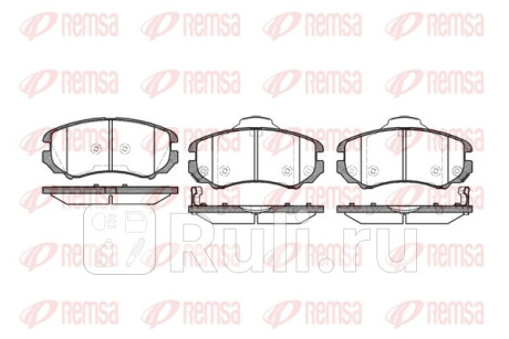 0953.02 - Колодки тормозные дисковые передние (REMSA) Hyundai Grandeur 4 (2005-2011) для Hyundai Grandeur 4 (2005-2011), REMSA, 0953.02