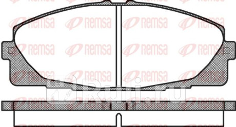 1325.00 - Колодки тормозные дисковые передние (REMSA) Toyota Hiace (2004-2010) для Toyota Hiace (2004-2010), REMSA, 1325.00