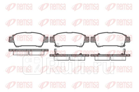 0820.02 - Колодки тормозные дисковые задние (REMSA) Toyota Sienna 2 (2003-2010) для Toyota Sienna 2 (2003-2010), REMSA, 0820.02