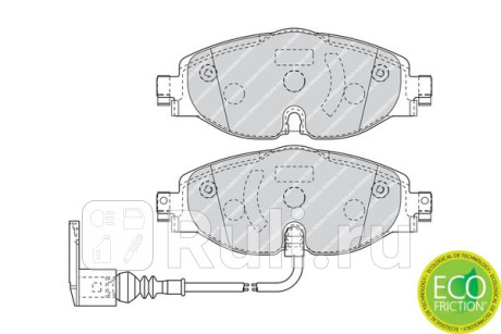 FDB4433 - Колодки тормозные дисковые передние (FERODO) Skoda Kodiaq (2016-2020) для Skoda Kodiaq (2016-2021), FERODO, FDB4433