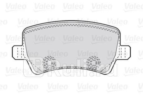 301928 - Колодки тормозные дисковые задние (VALEO) Volvo S60 (2010-2018) для Volvo S60 2 (2010-2018), VALEO, 301928