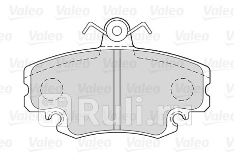301002 - Колодки тормозные дисковые передние (VALEO) Renault Symbol 1 рестайлинг (2002-2008) для Renault Symbol (2002-2008), VALEO, 301002