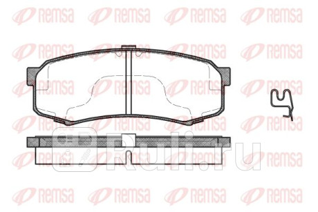 0413.04 - Колодки тормозные дисковые задние (REMSA) Toyota Land Cruiser 200 рестайлинг (2012-2015) для Toyota Land Cruiser 200 (2012-2015) рестайлинг, REMSA, 0413.04