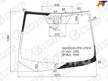 GGH30-R-CPS LFW/X - Лобовое стекло (XYG) Toyota Alphard 3 (2015-2021) для Toyota Alphard 3 (2015-2021), XYG, GGH30-R-CPS LFW/X