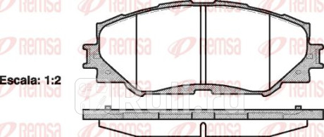 1232.00 - Колодки тормозные дисковые передние (REMSA) Toyota Rav4 (2012-2020) для Toyota Rav4 (2012-2020), REMSA, 1232.00