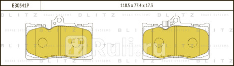 Колодки тормозные дисковые передние lexus gs 05- BLITZ BB0341P  для прочие, BLITZ, BB0341P
