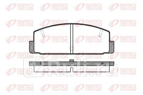 0179.10 - Колодки тормозные дисковые задние (REMSA) Mazda 6 GG (2002-2008) для Mazda 6 GG (2002-2008), REMSA, 0179.10