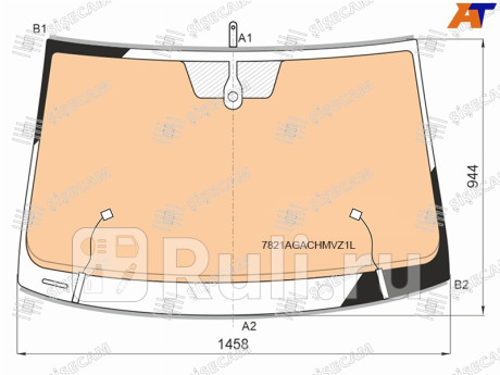7821AGACHMVZ1L - Лобовое стекло (SISECAM) Volkswagen Taos (2020-2021) для Volkswagen Taos (2020-2021), SISECAM, 7821AGACHMVZ1L
