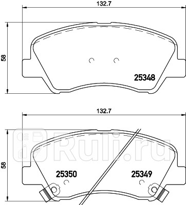 NP6041 - Колодки тормозные дисковые передние (NISSHINBO) Hyundai Elantra 6 (2016-2019) для Hyundai Elantra 6 AD (2016-2019), NISSHINBO, NP6041