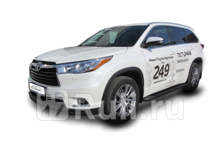 AFZDAALTHI1401 - Пороги-подножки (комплект) (Arbori) Toyota Highlander (2013-2021) для Toyota Highlander 3 (2013-2020), Arbori, AFZDAALTHI1401