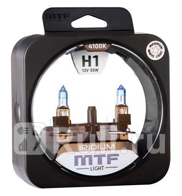 HRD1201 - Лампа H1 (55W) MTF Iridium 3300K для Автомобильные лампы, MTF, HRD1201