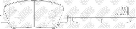 PN11001 - Колодки тормозные дисковые передние (NIBK) Kia Optima 3 (2010-2015) для Kia Optima 3 (2010-2015), NIBK, PN11001