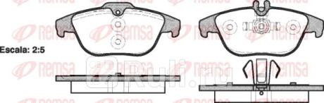 1305.00 - Колодки тормозные дисковые задние (REMSA) Mercedes W204 (2006-2015) для Mercedes W204 (2006-2015), REMSA, 1305.00