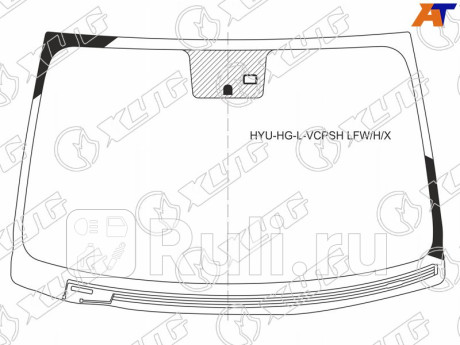 HYU-HG-L-VCPSH LFW/H/X - Лобовое стекло (XYG) Hyundai Grandeur 5 (2011-2016) для Hyundai Grandeur 5 (2011-2016), XYG, HYU-HG-L-VCPSH LFW/H/X