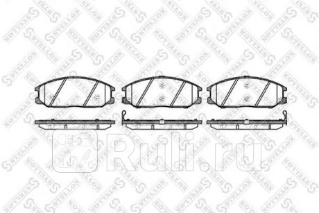 782 012B-SX - Колодки тормозные дисковые передние (STELLOX) Hyundai Trajet (1999-2008) для Hyundai Trajet (1999-2008), STELLOX, 782 012B-SX